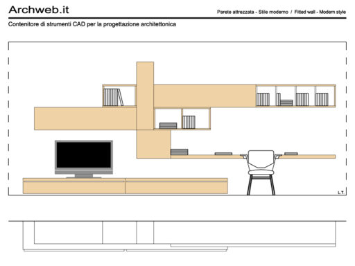 Parete attrezzata 09 dwg