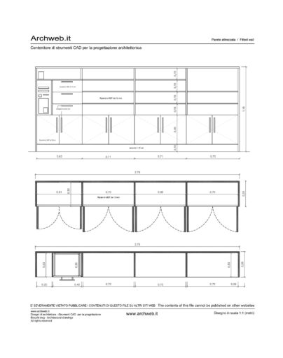 Parete attrezzata 14 dwg
