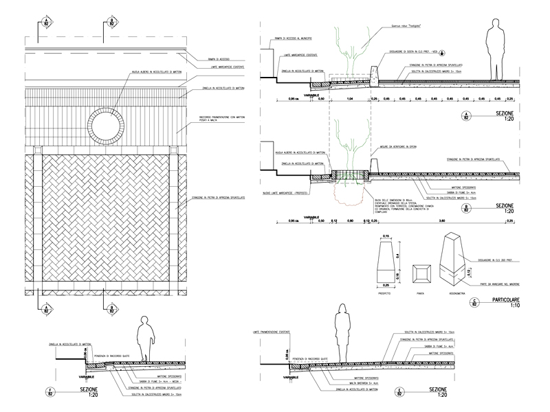 Pavimentazione urbana 4 dwg