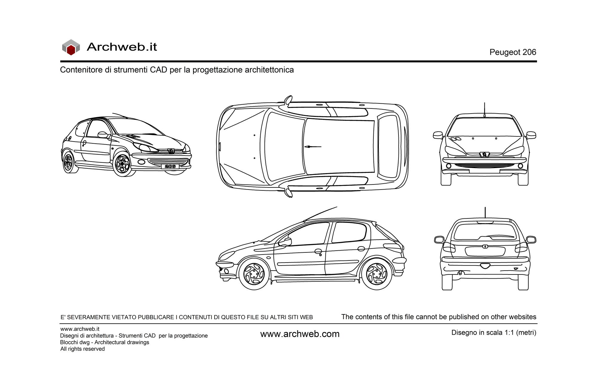 Peugeot 206 dwg
