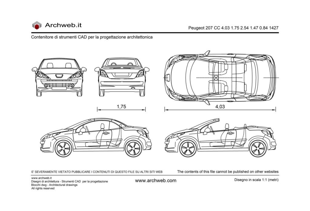 Peugeot 207 CC dwg