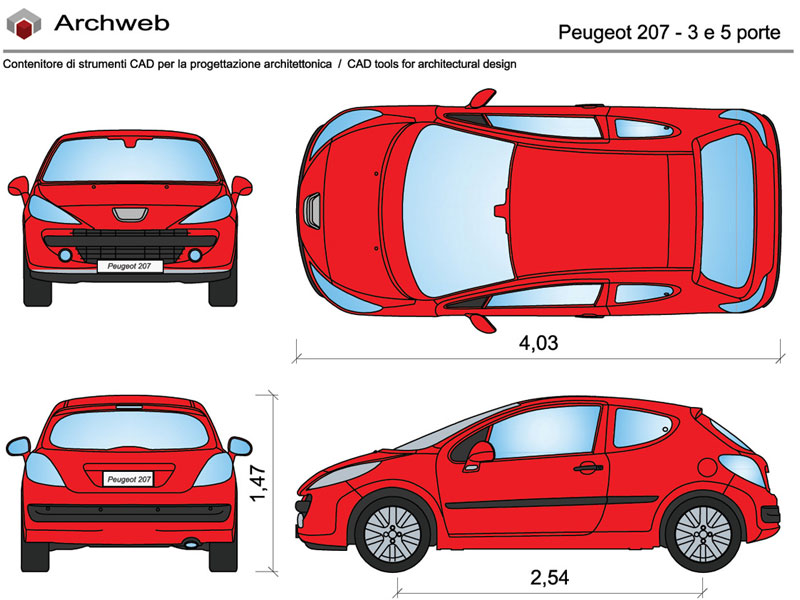 Peugeot 207 dwg