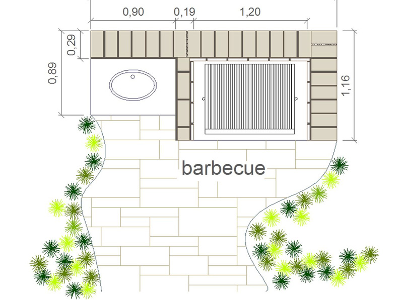 Pianta barbecue 02 dwg