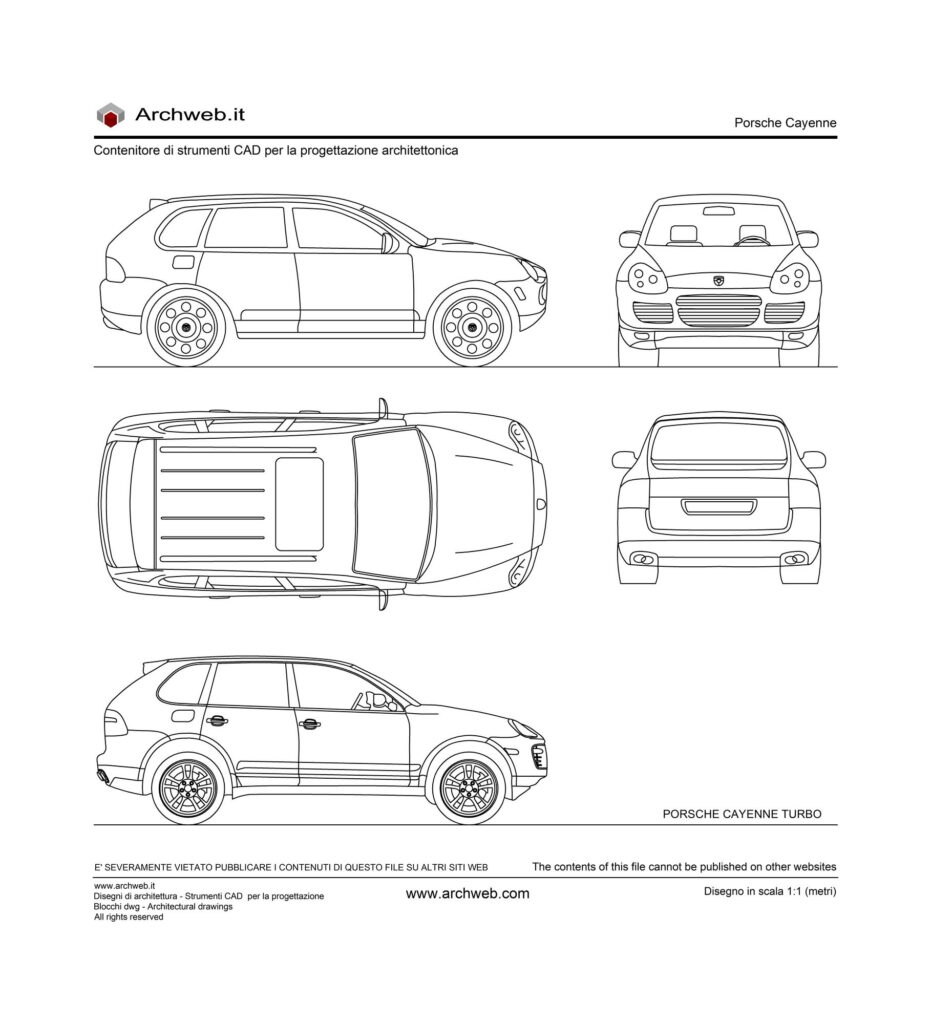 Porsche Cayenne dwg