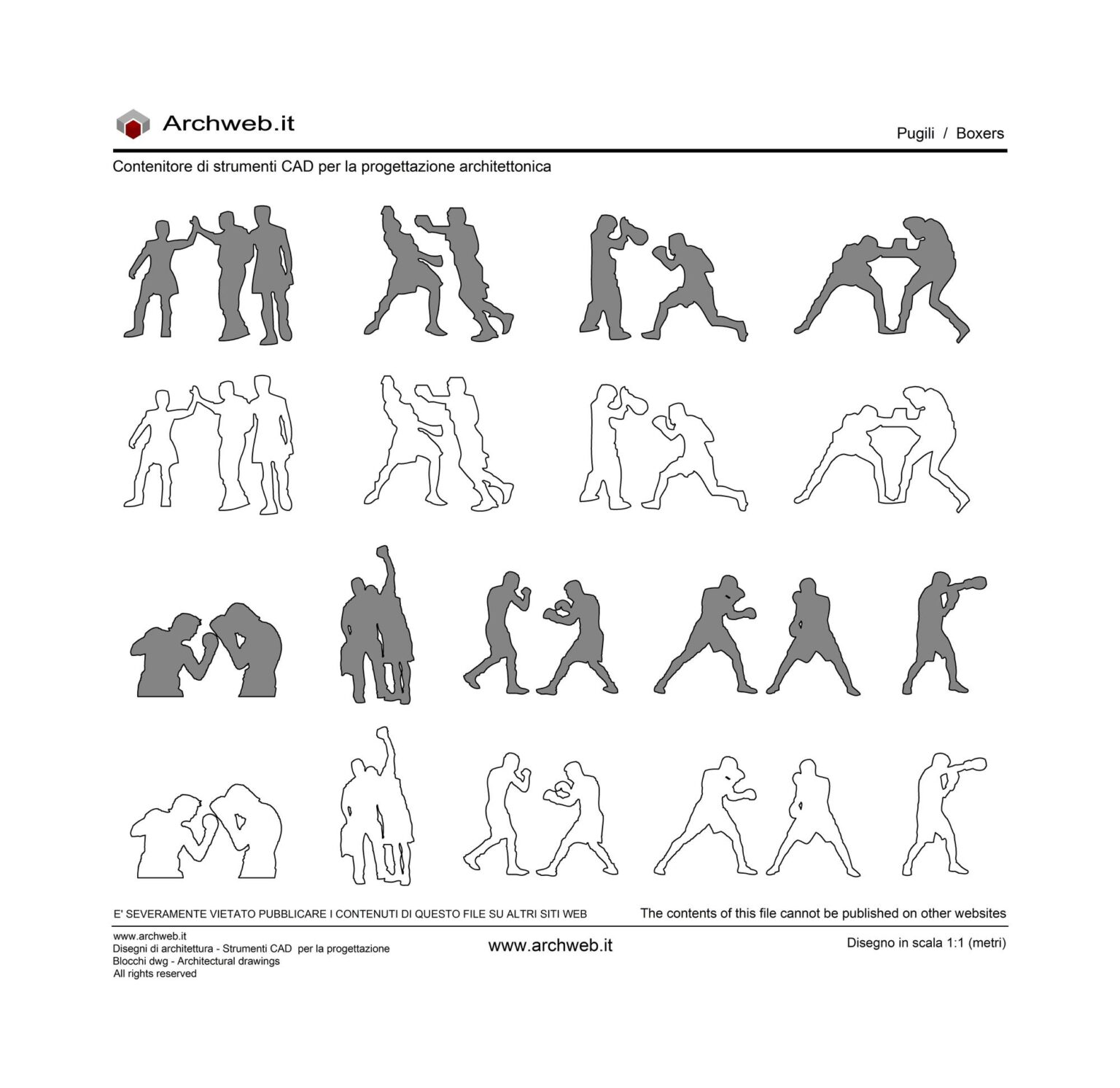 Boxeadores - Archweb dwg
