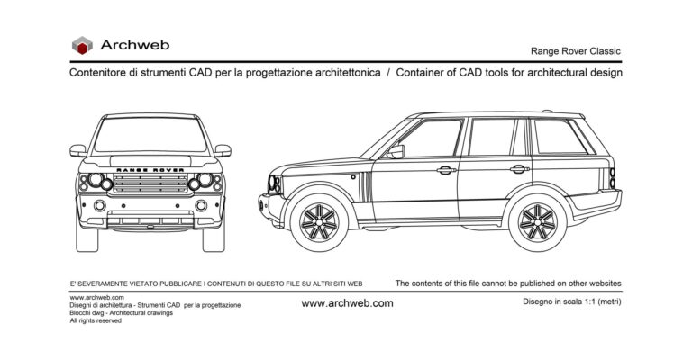 Rover 75 Tourer 2001 - Archweb dwg