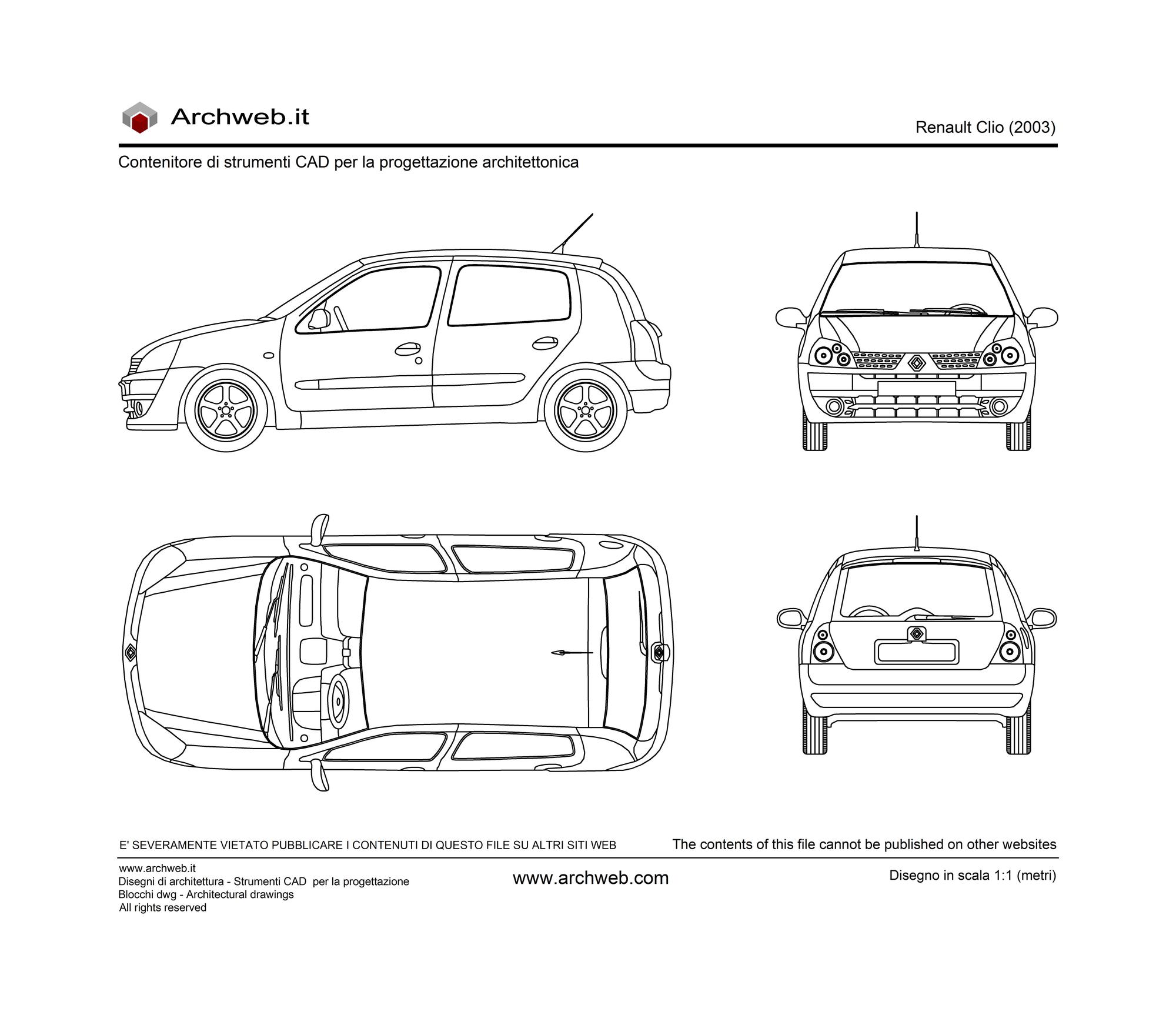 Renault Clio dwg
