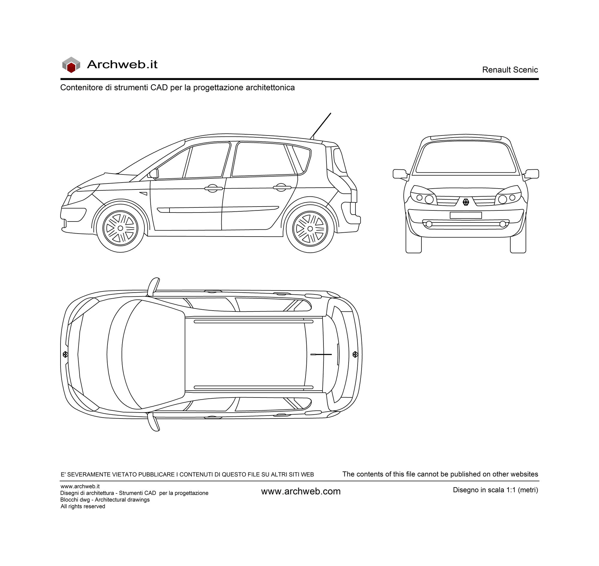 Renault Scenic dwg