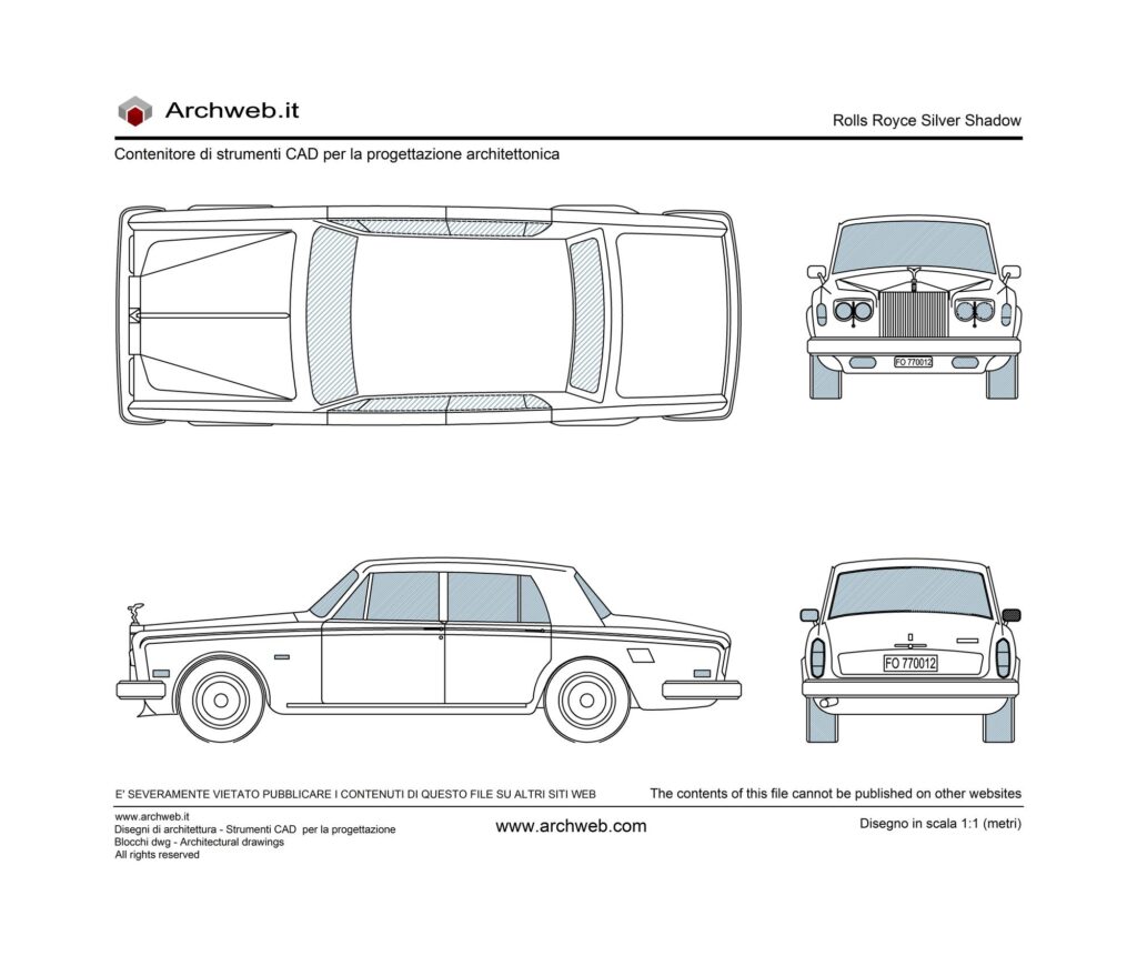 Disegno di Rolls-Royce-Silver-Shadow