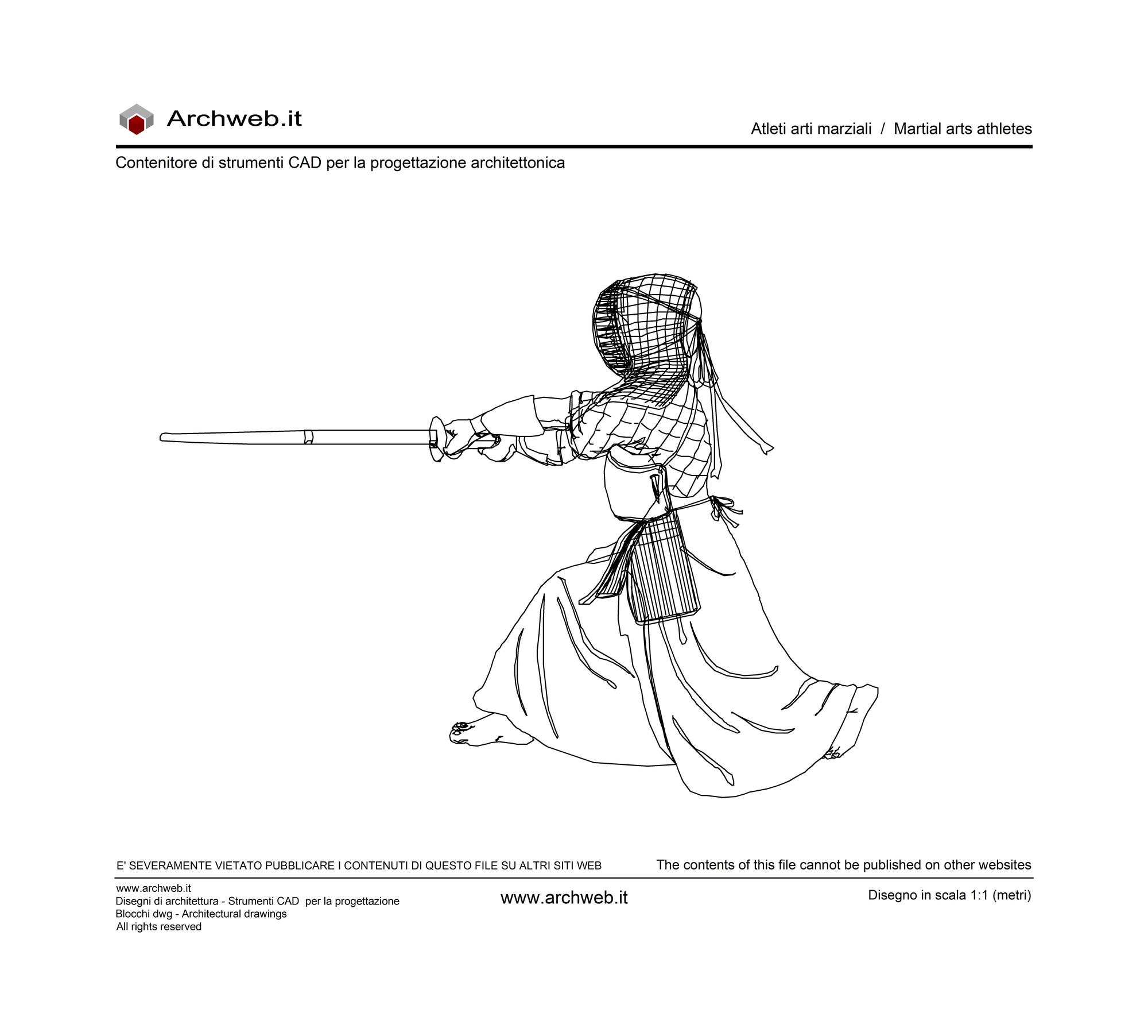 Samurai figura dwg Archweb