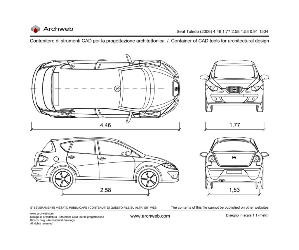 Seat Toledo (2006) dwg