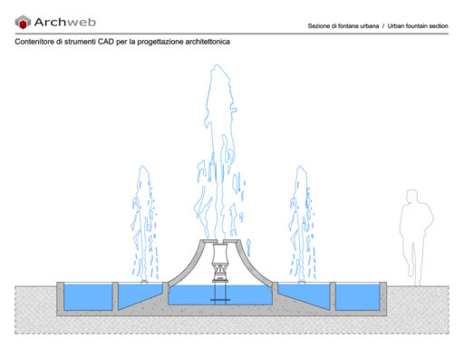 Sezione fontana urbana 01 dwg