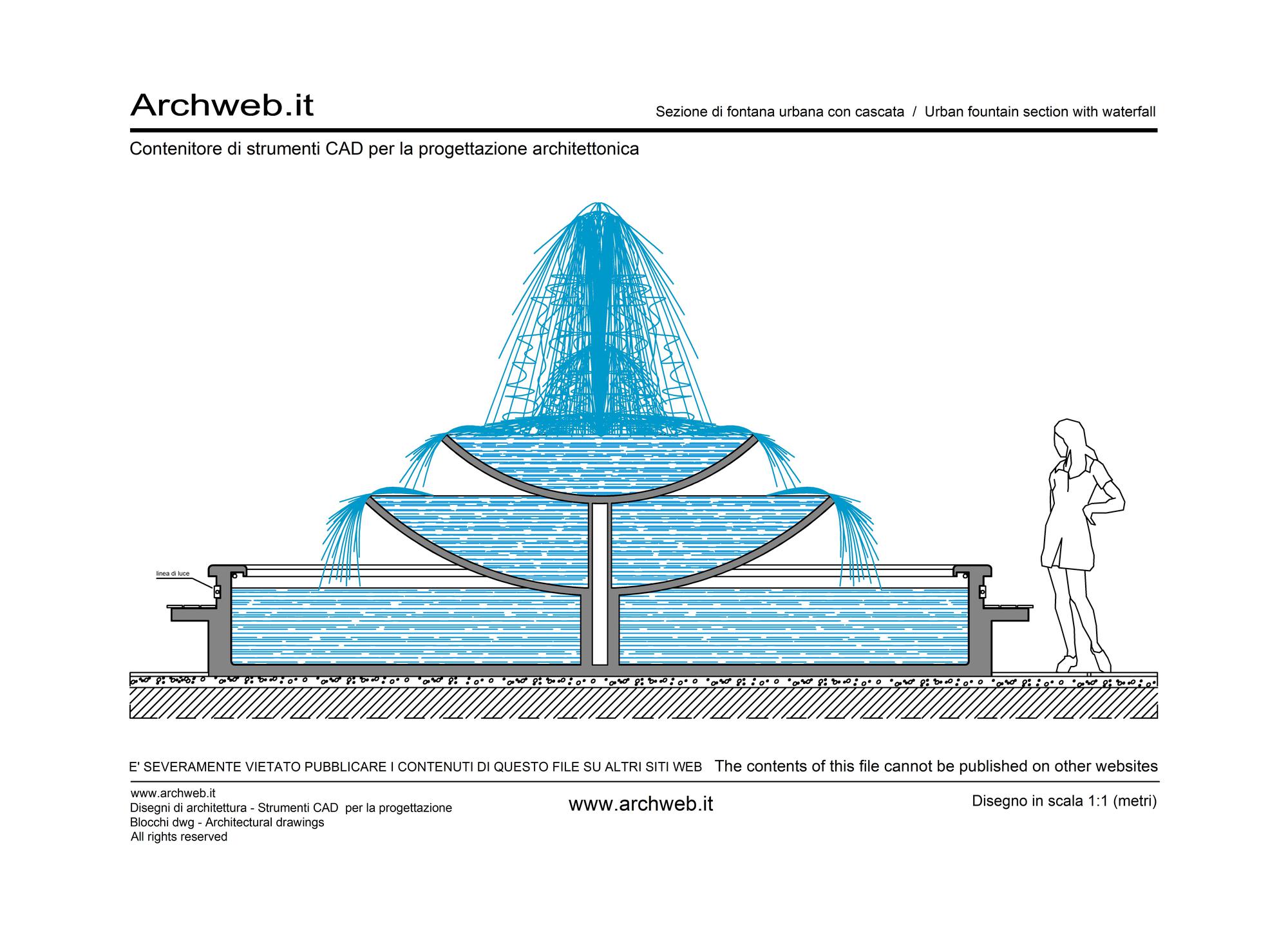 Sezione fontana urbana 03 dwg