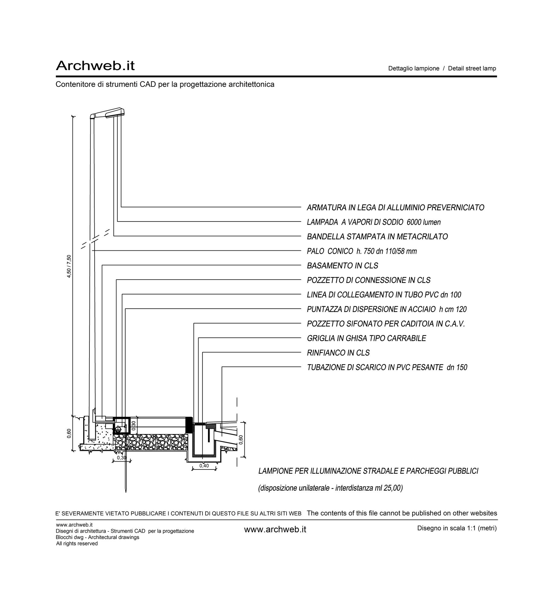 Sezione lampione 2 dwg