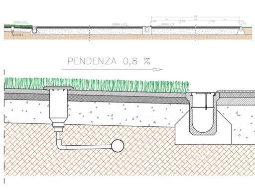 Sezione pista area gare dwg Archweb