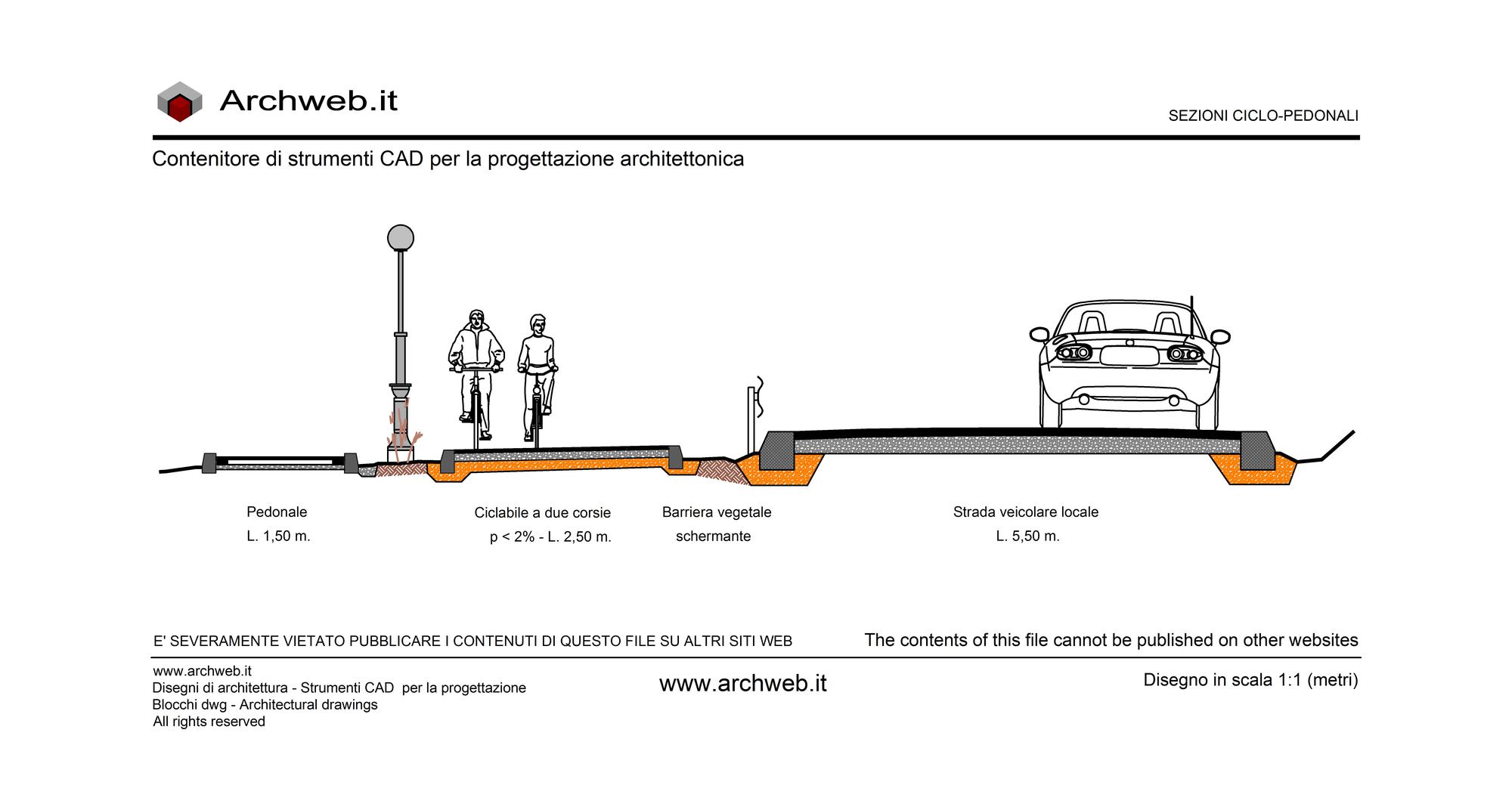 Sezione ciclopedonale 2 dwg