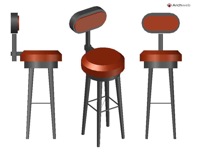 Sgabello 3D 01 dwg