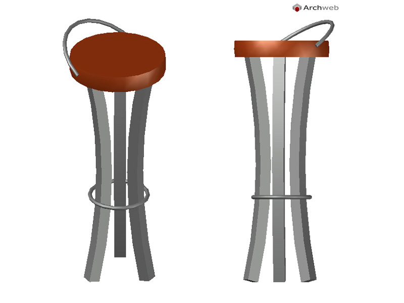 Sgabello 3D 07 dwg