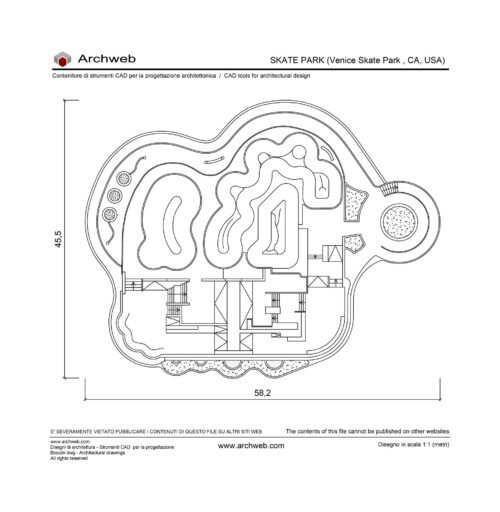 Skatepark 2D 02 cad block Archweb