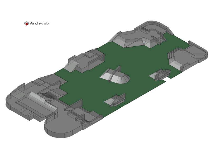 Skatepark 3d 01cad block Archweb