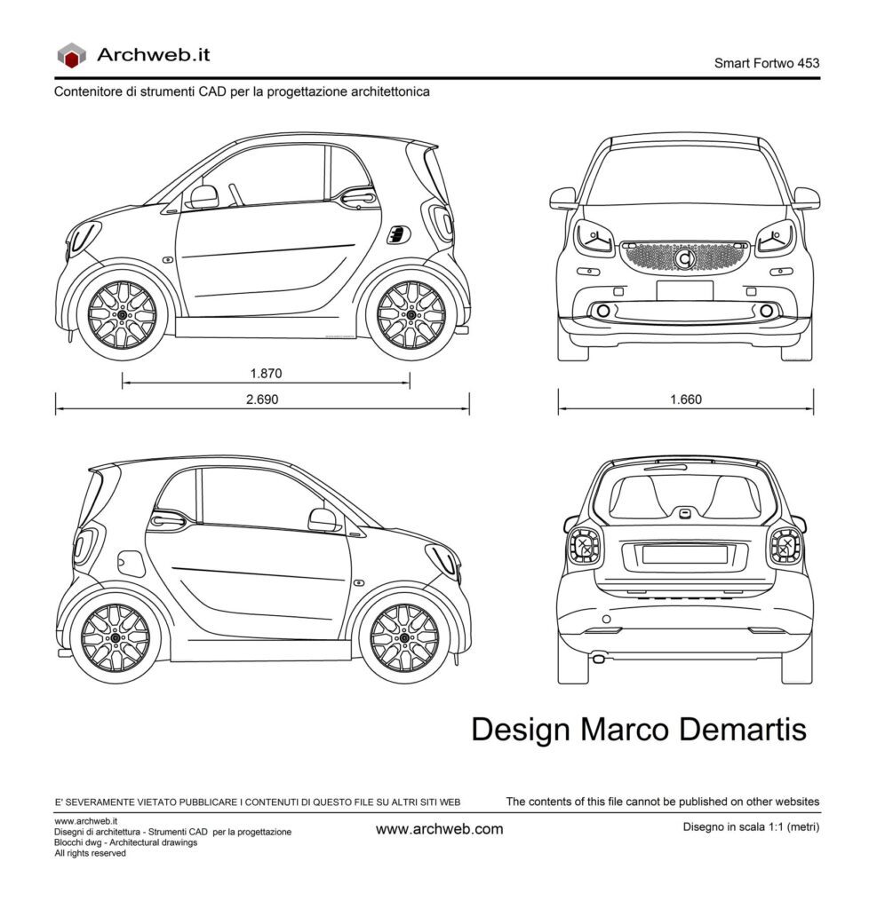 Smart Fortwo 453 dwg