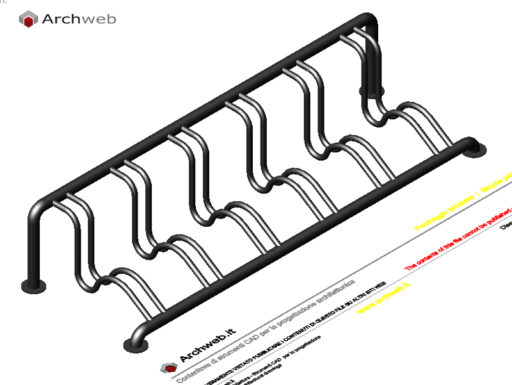 Sosta bici 3D 04 dwg