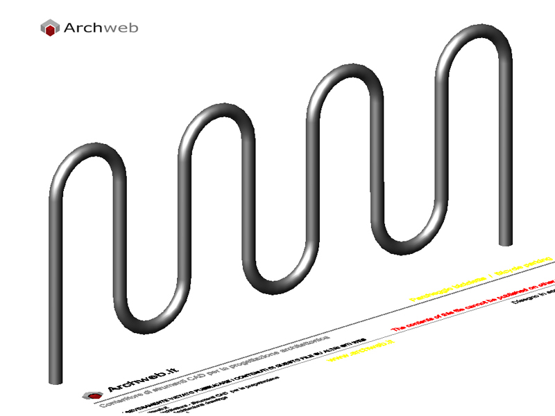 Sosta bici 3D 06 dwg