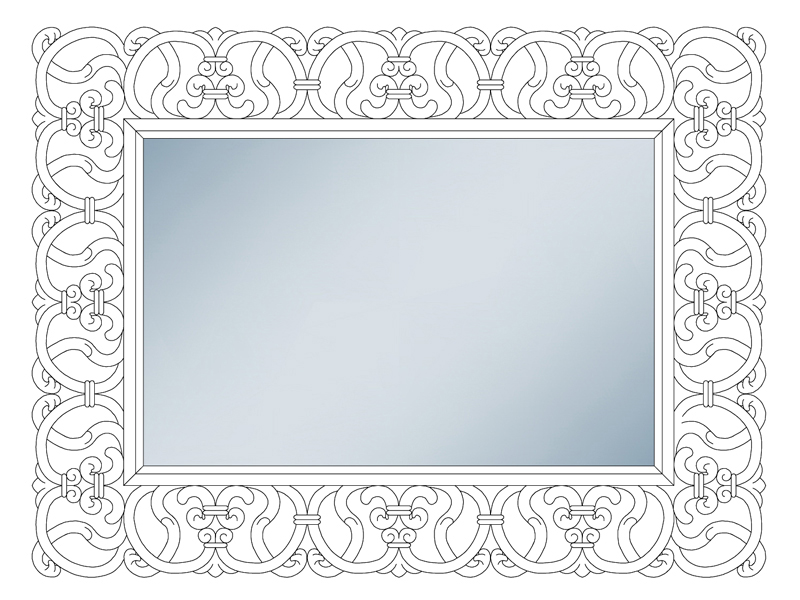 Specchio classico 04 dwg