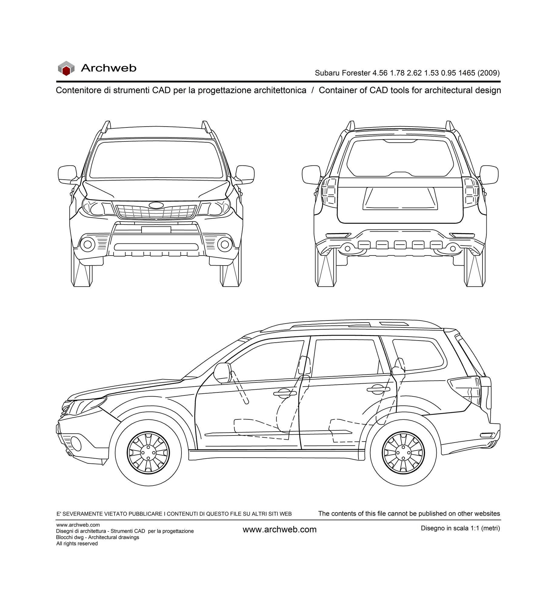 Subaru Forester 2009 dwg