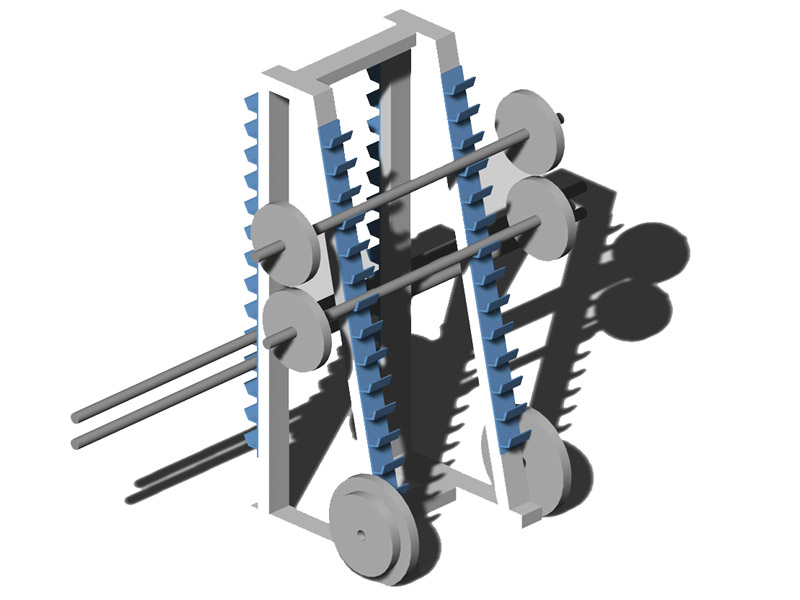 3D barbell rack dwg Archweb