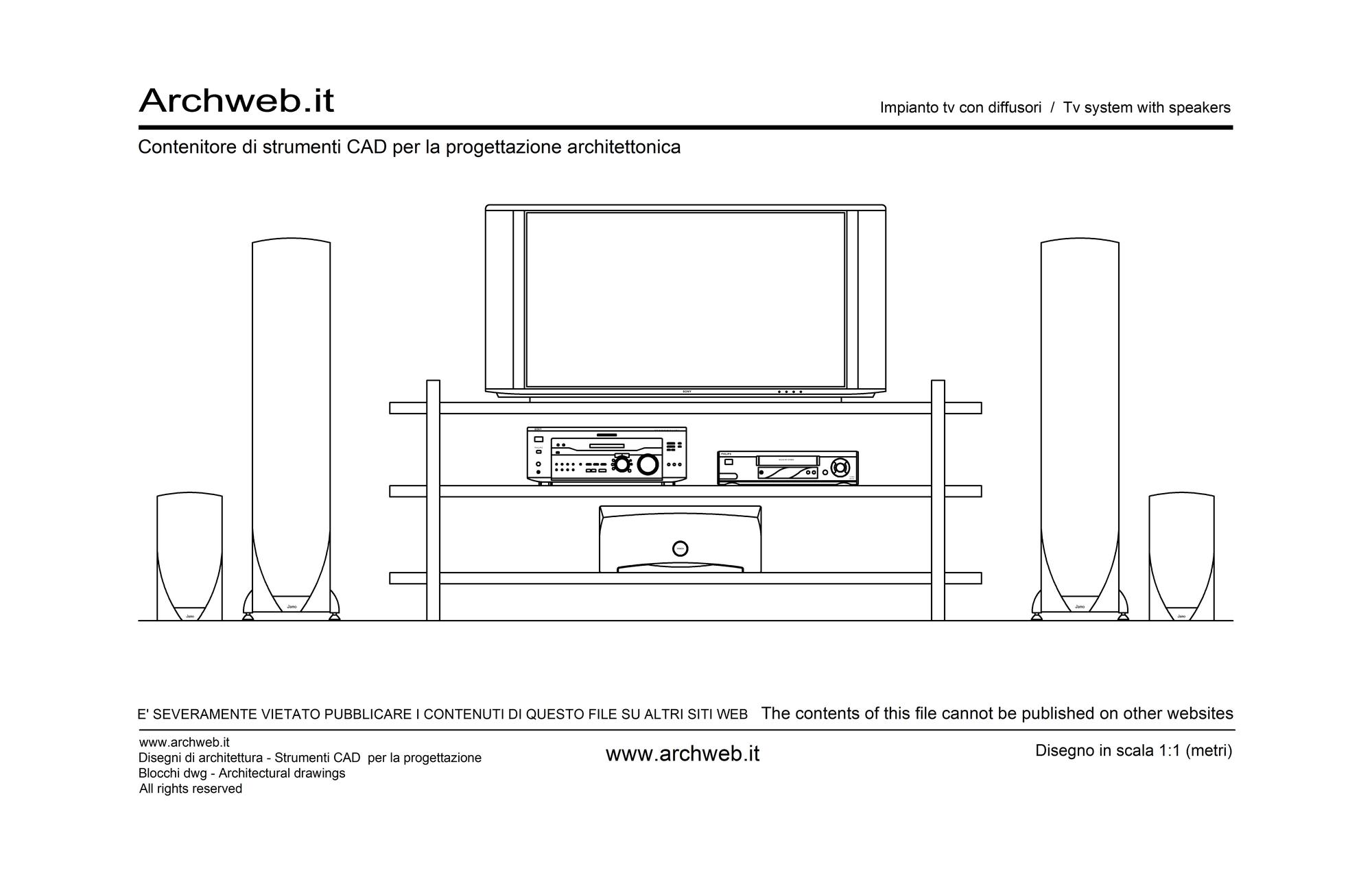 TV with speakers 01 dwg.