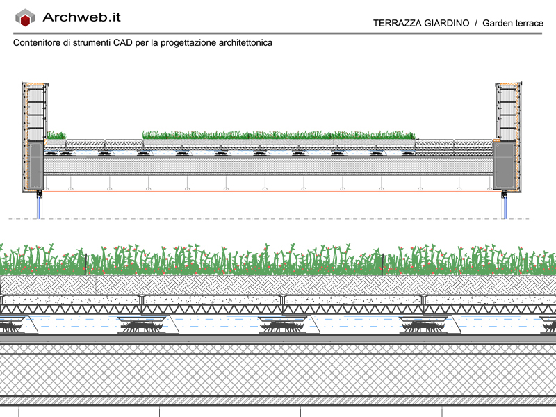 Terrazza giardino dwg Archweb