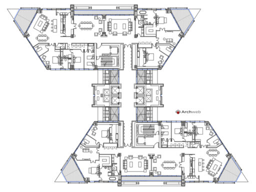Torre residenziale 16 dwg