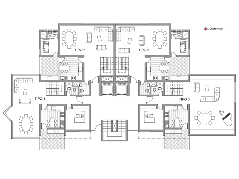 Residential tower 02 dwg