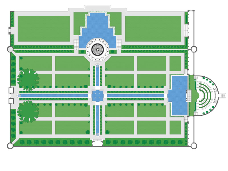 Untermyer Gardens plan Archweb