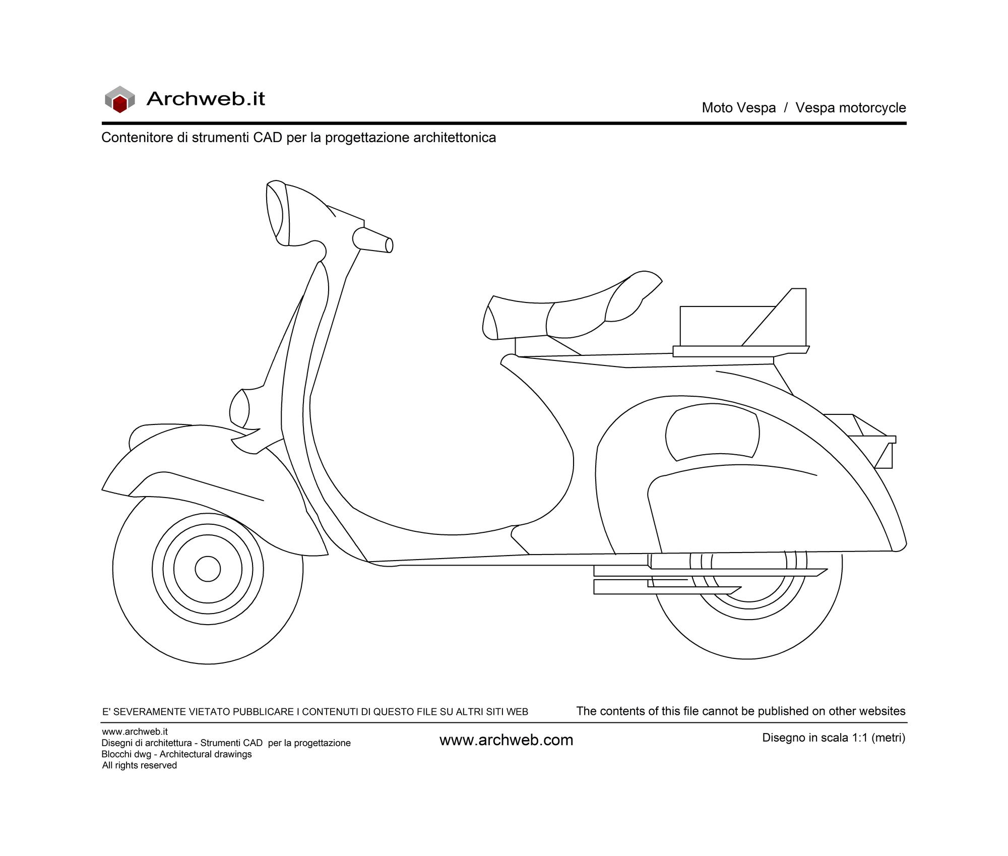 Disegno di Vespa