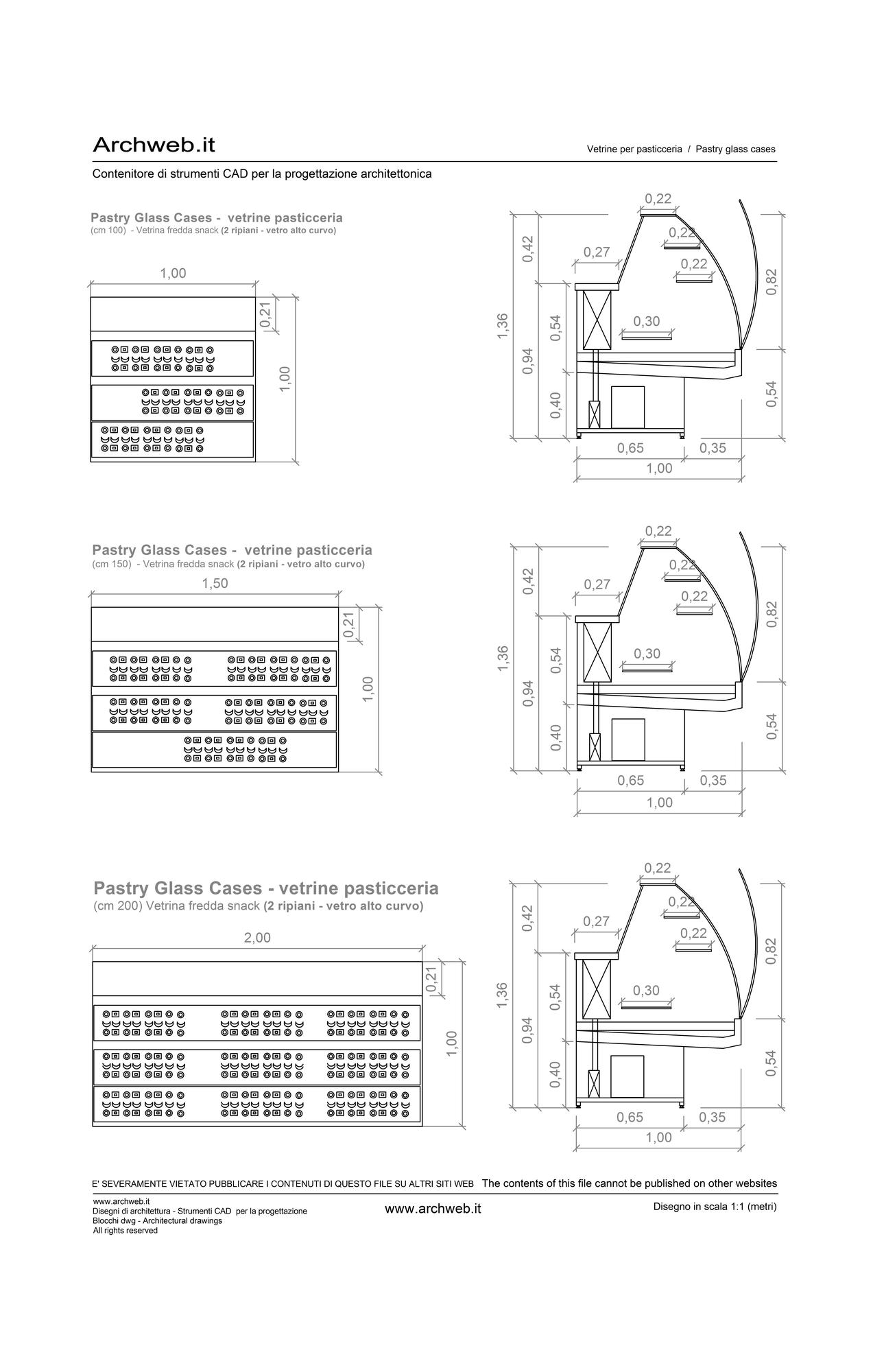 Vetrine pasticceria dwg