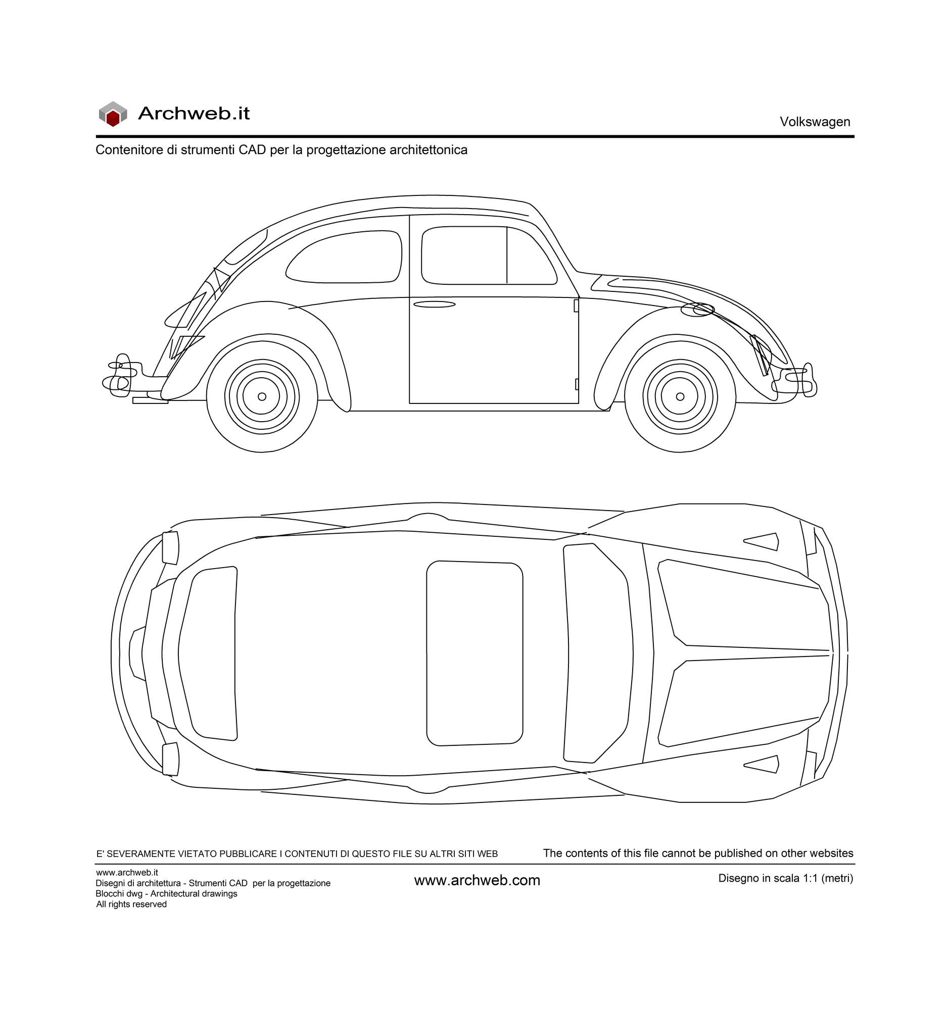 Drawing car Volkswagen-04