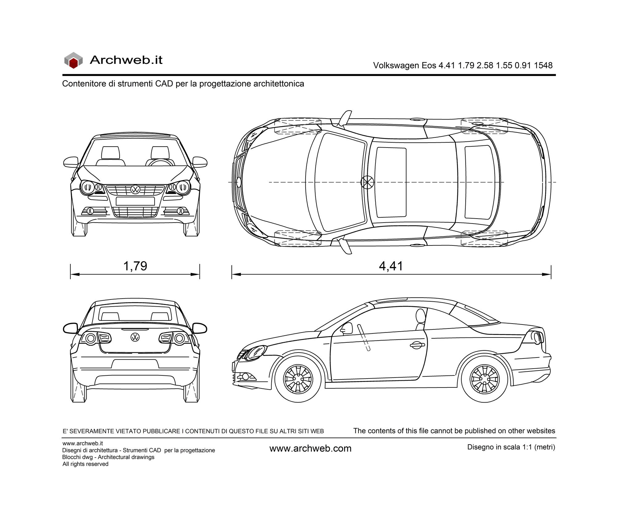 Volkswagen Eos dwg