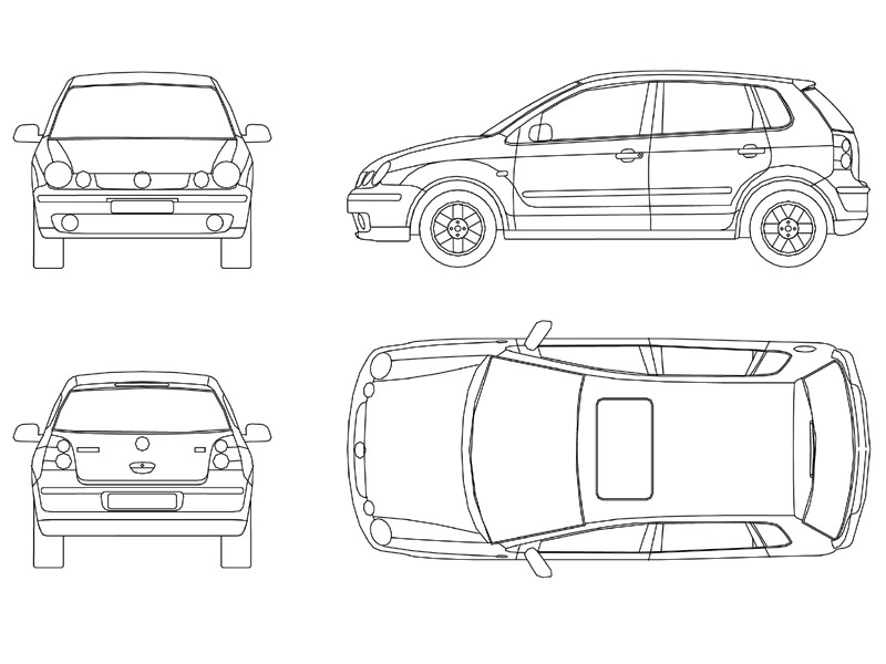 Volkswagen Polo dwg