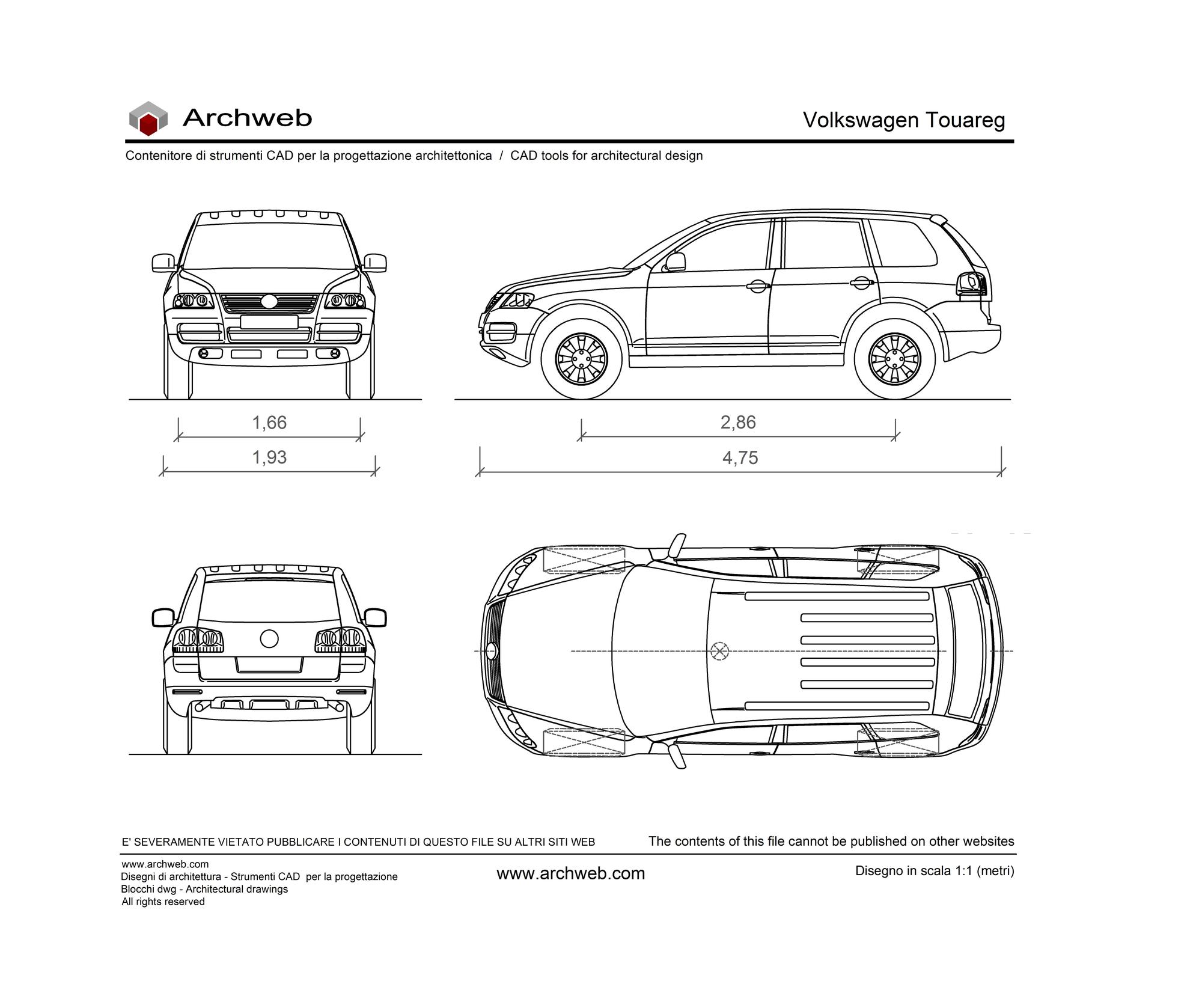 Volkswagen Touareg dwg