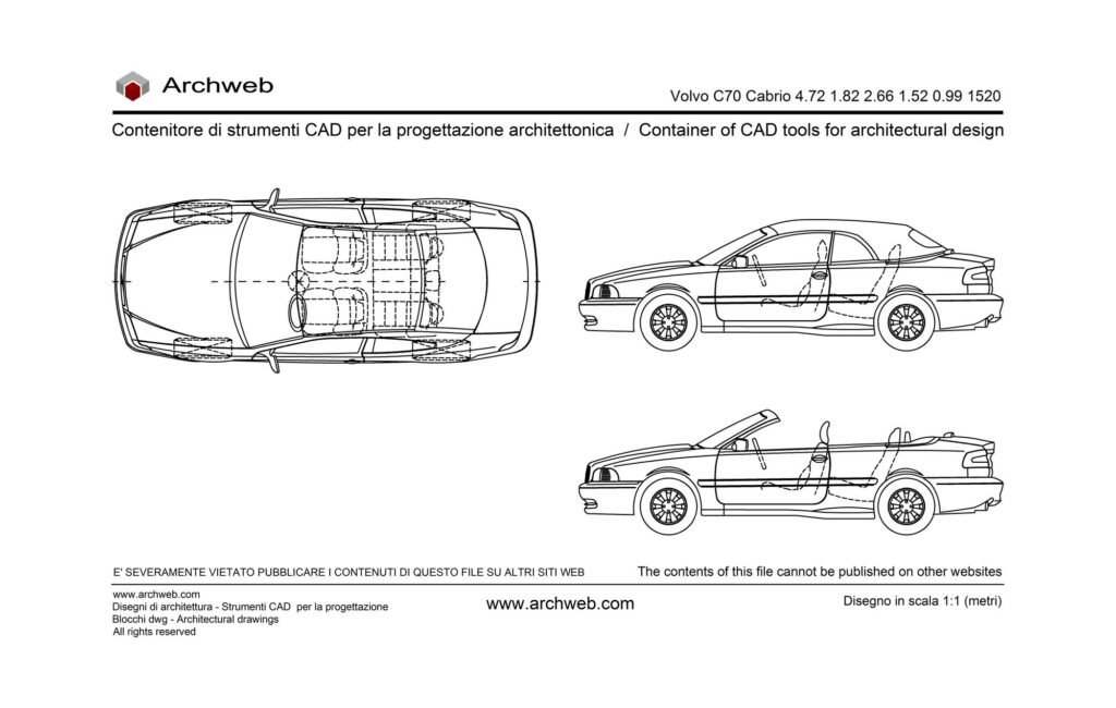 Volvo C70 Cabrio dwg