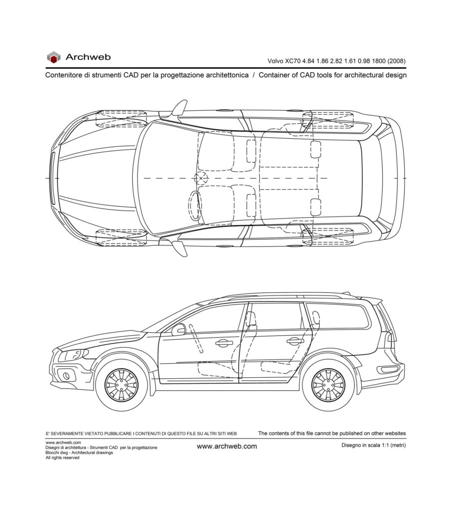 Volvo XC70 2008 dwg