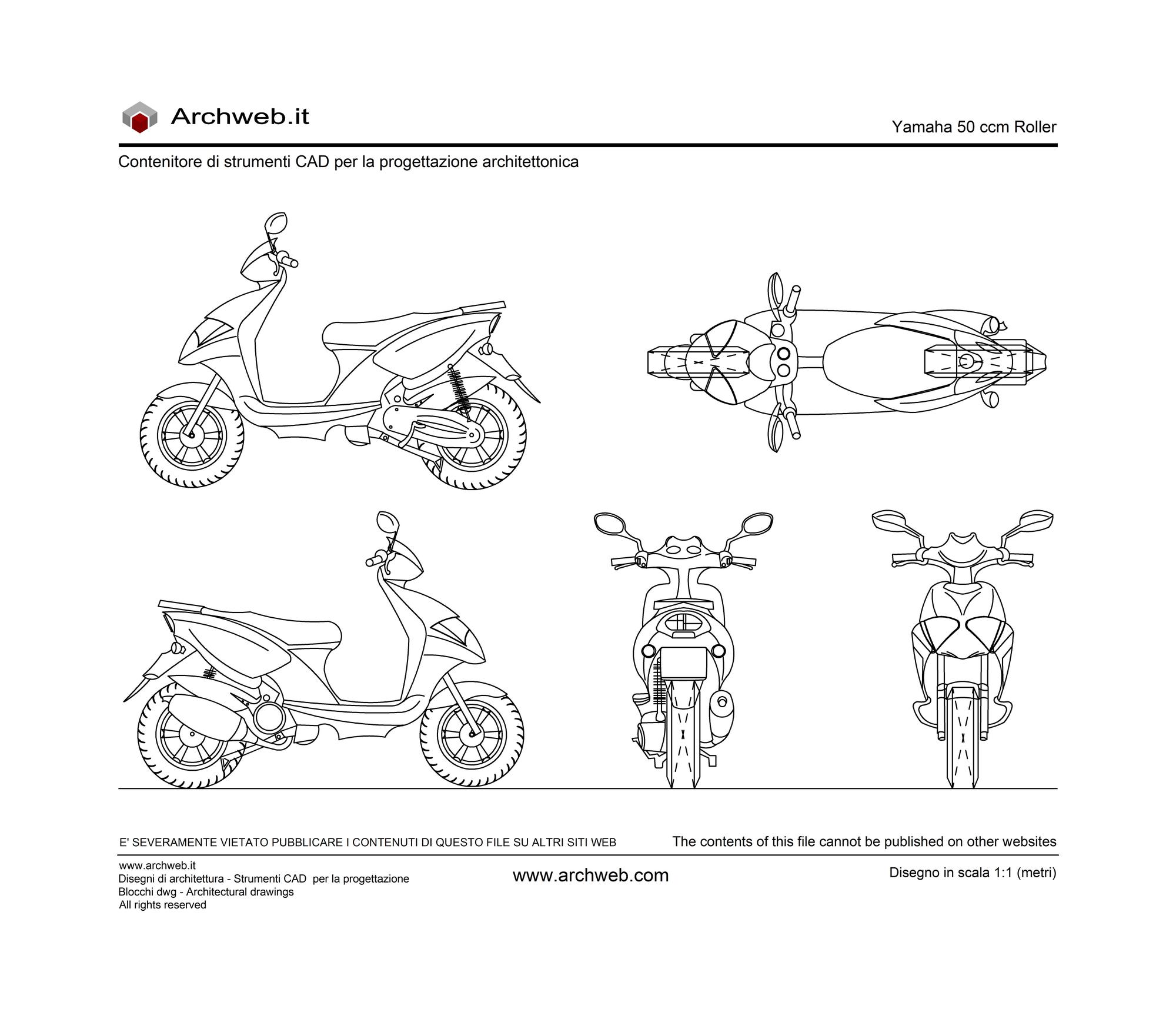 Disegno Yamaha-50ccm-Roller