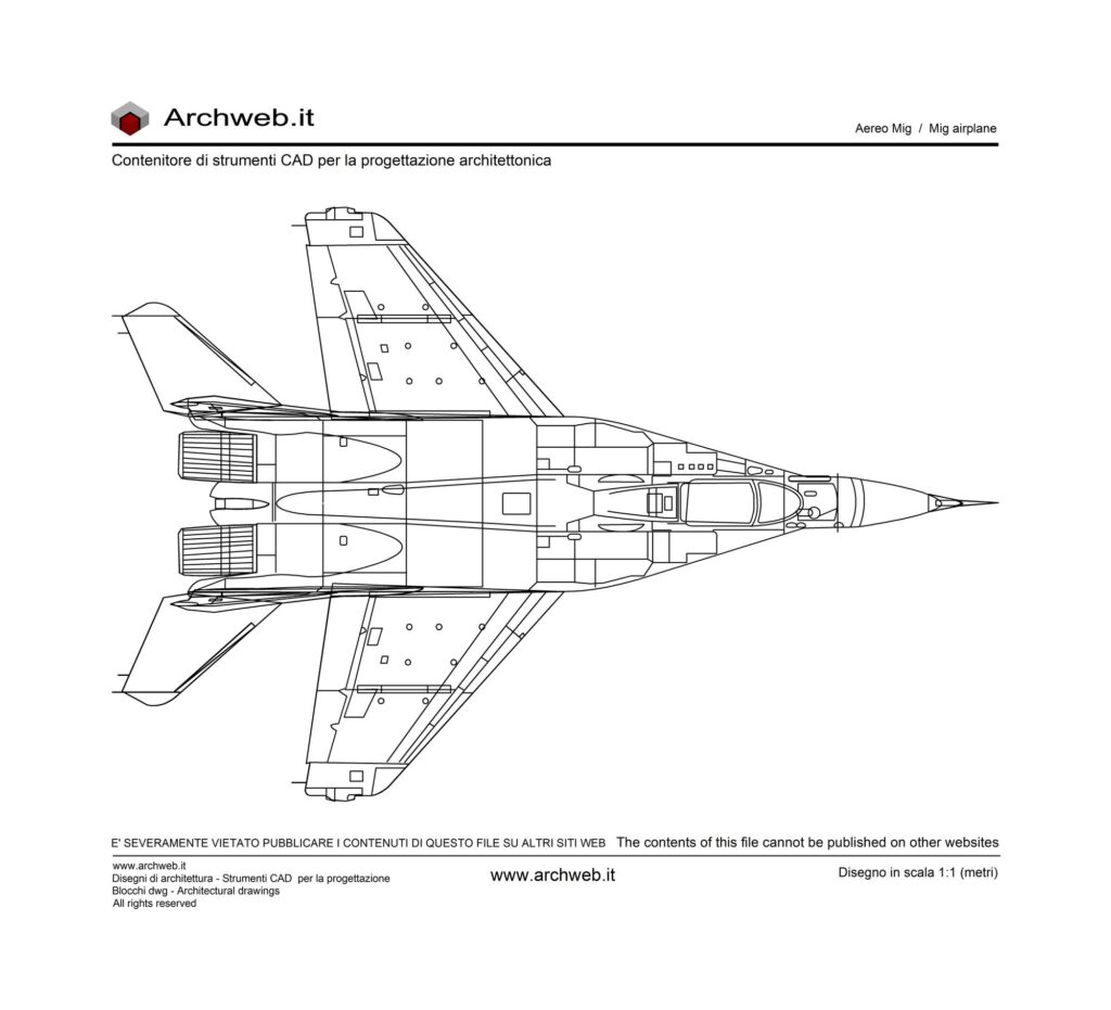 Aereo MiG dwg