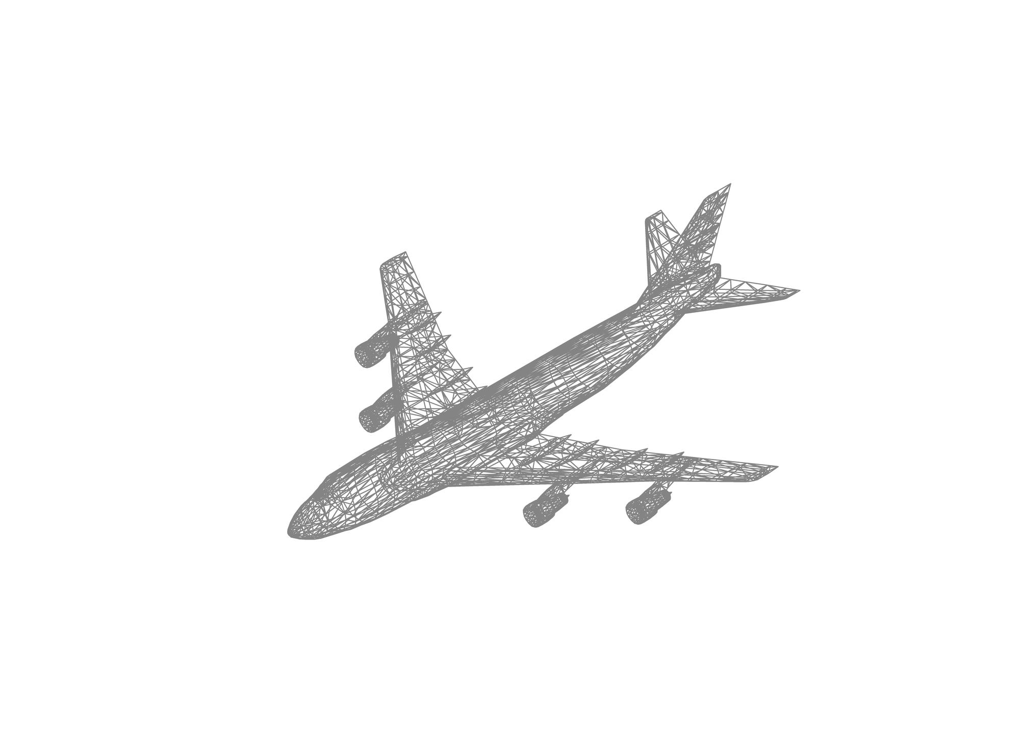 Aereo 3D 747 1 dwg