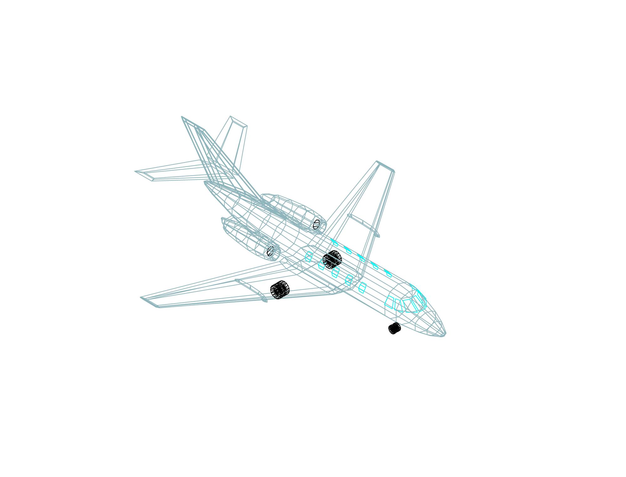 Airplane 7 3D dwg