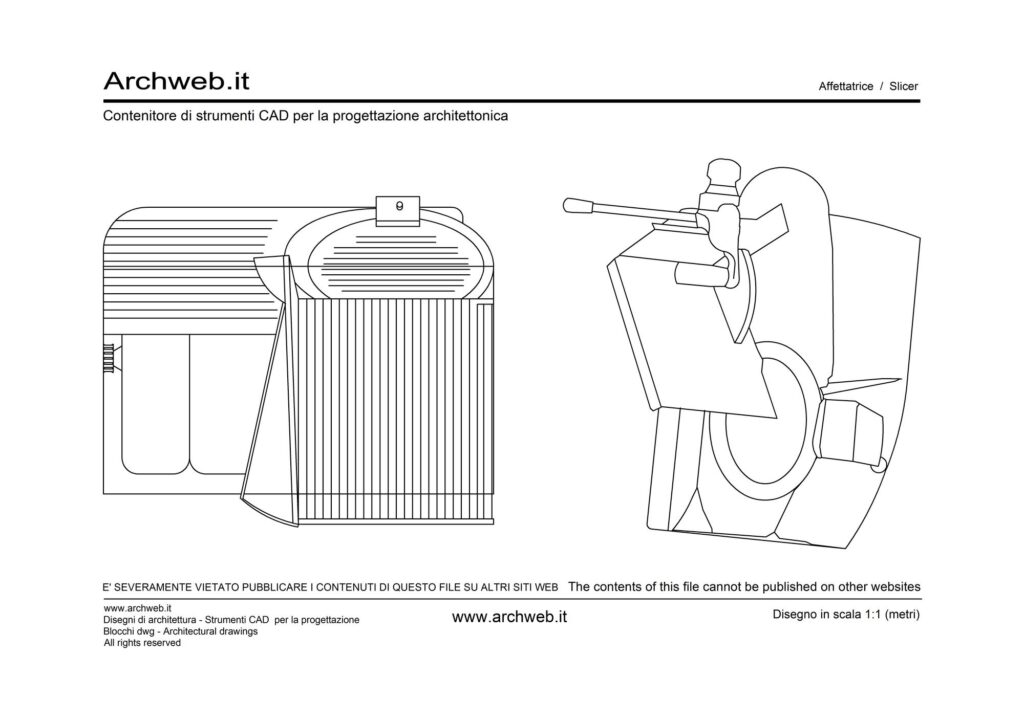 Affettatrice dwg