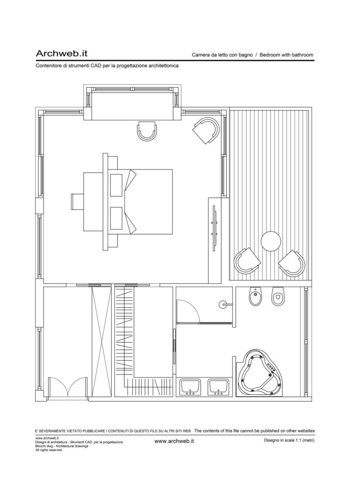 Camera letto bagno 5 dwg