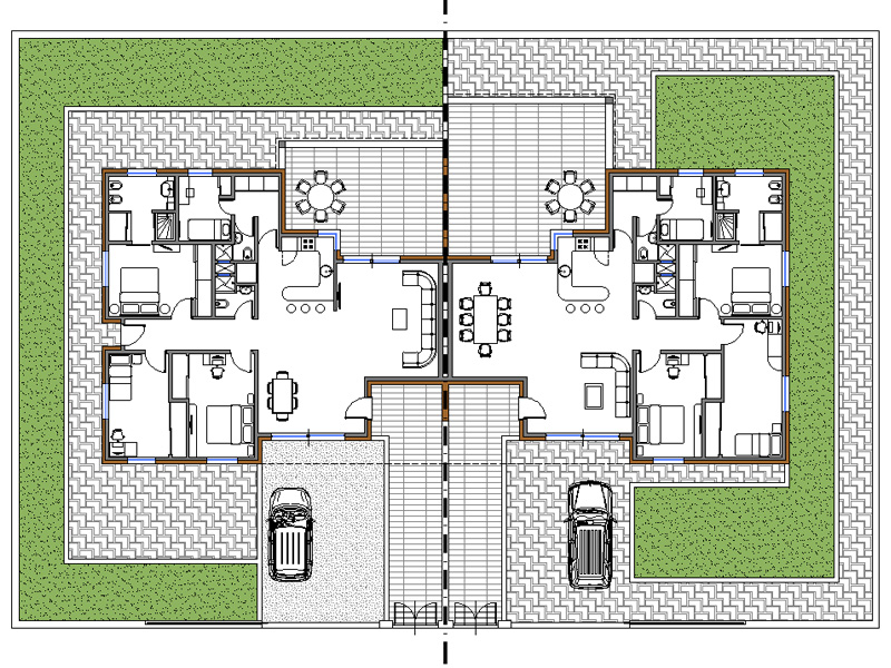 Two-family house 1 dwg